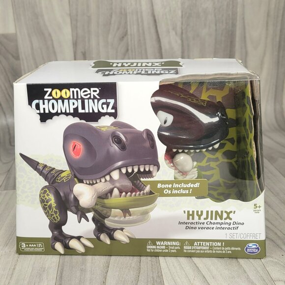 Zoomer Chomplingz ‘HYJINX’ Interactive Dinosaur Chomping Bone - Picture 1 of 7